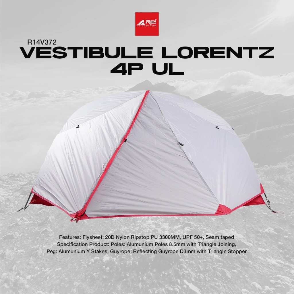 Vestibule / Extention  (Bagian Teras) Tenda Lorentz Ultralight 4 Orang Arei Outdoorgear