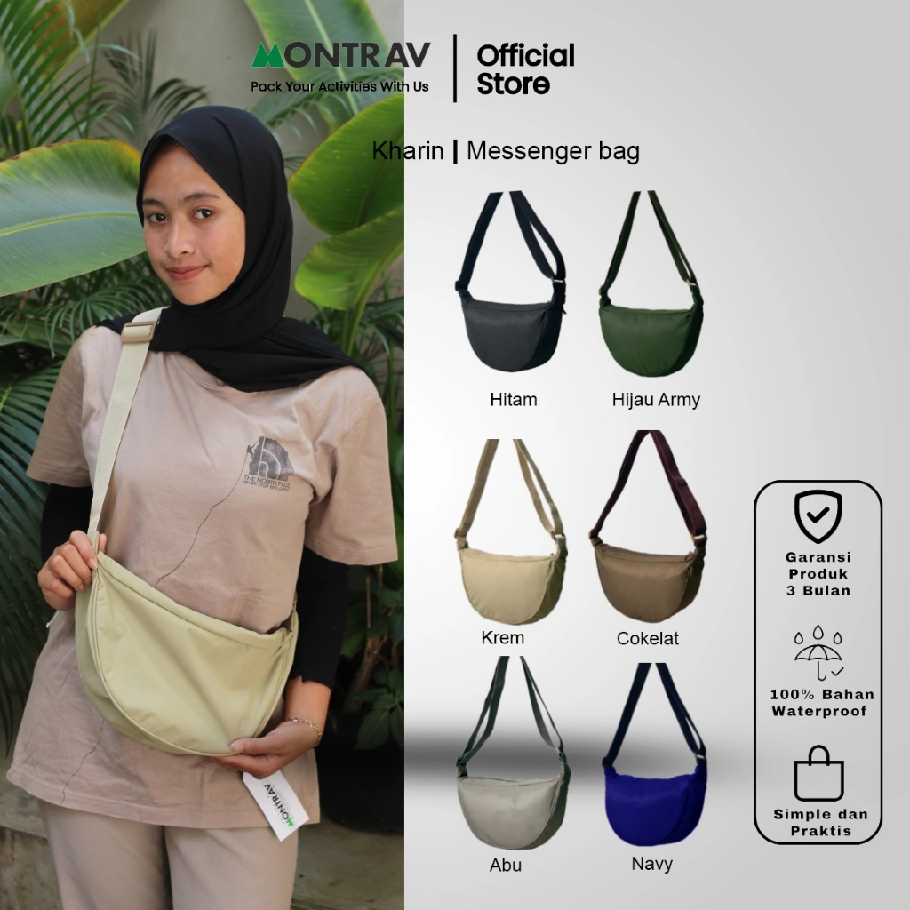 Tas Selempang bahu Sling Bag MONTRAV Kharin