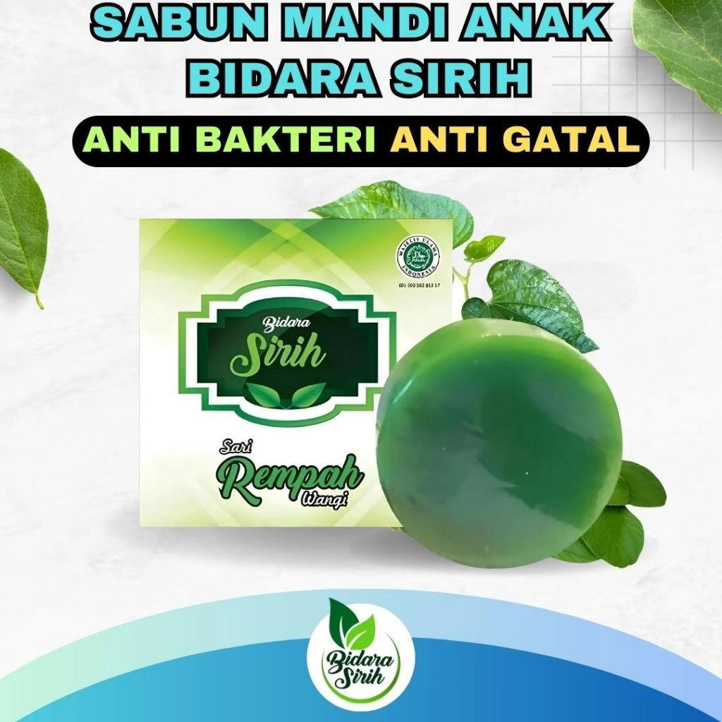 SABUN MANDI ANAK ANTI GATAL BIDARA SIRIH HERBAL & BPOM