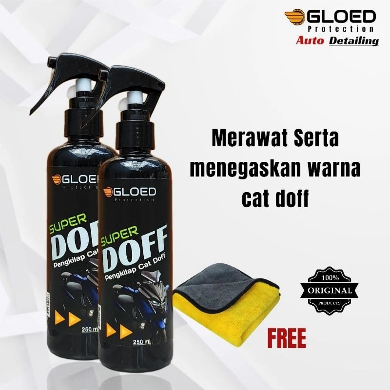 Gloed Super Doff/ Pengkilap body motor Doff Nano coating wax poles