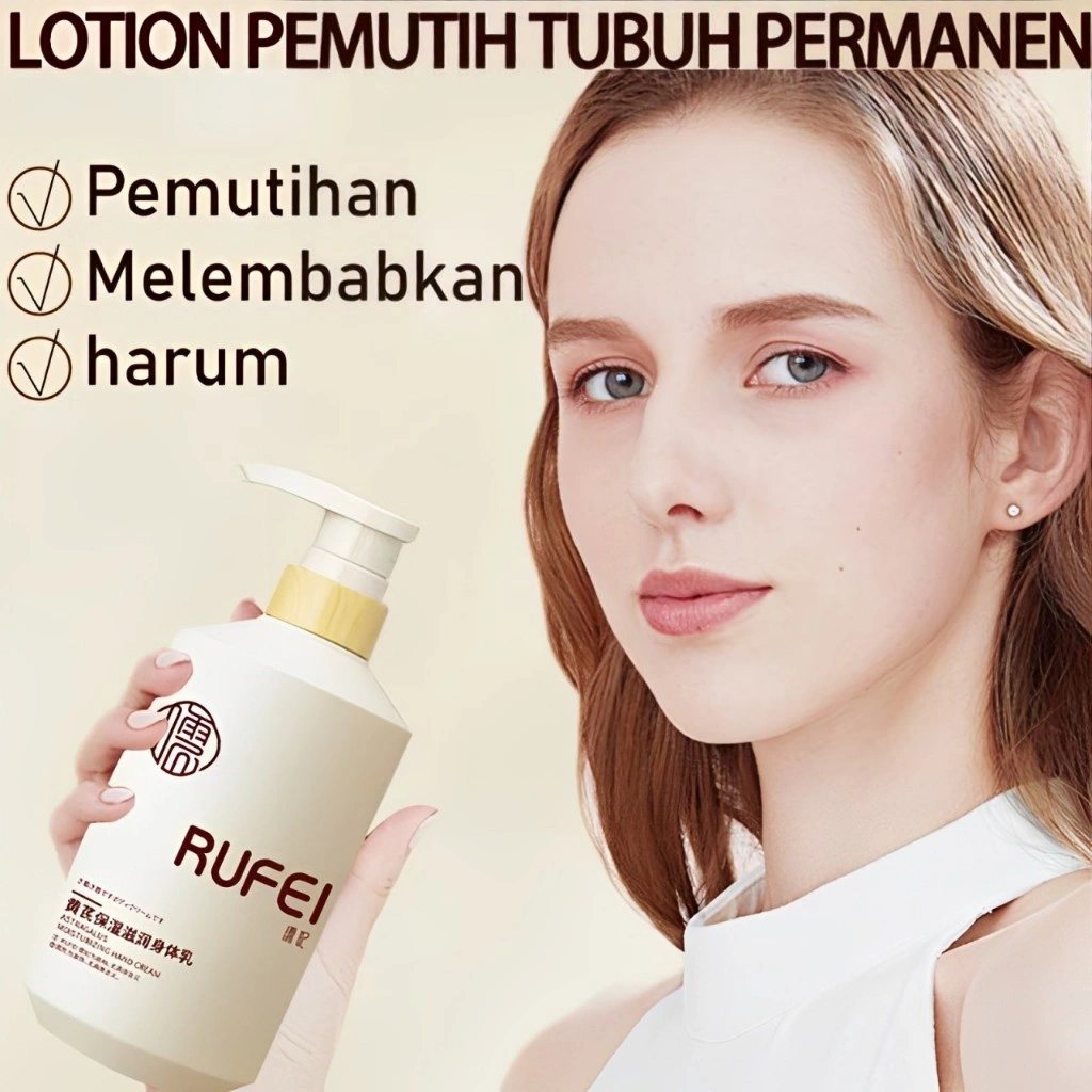 Lotion Pemutih Tubuh Permanen/Lotion Pelembab Tubuh 500Ml/Krim Pelembab Pemutih dan Pencerah