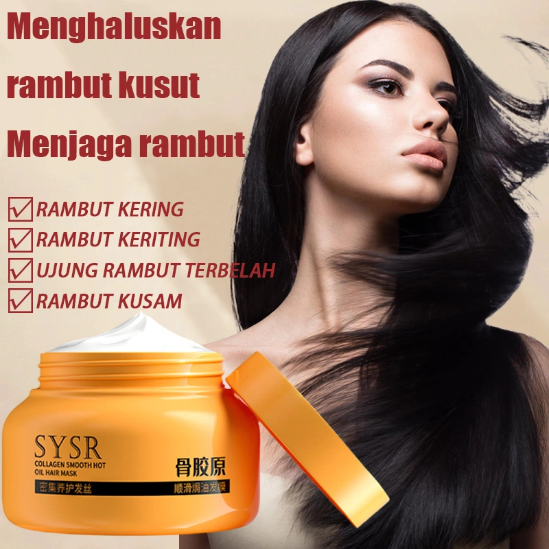 BPOM Masker Rambut Keratin meremajakan akar rambut  menghaluskan dan memperbaiki rambut rusak