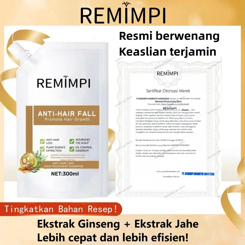 Remimpi Anti Rambut Rontok Anti Hair Fall Treatment Shampoo Oil Control Remimpi 100% Original Sampo Perawatan Rambut Ketombe Shampo Anti Dandruff Anti Hair Loss Perawatan Rambut Halal