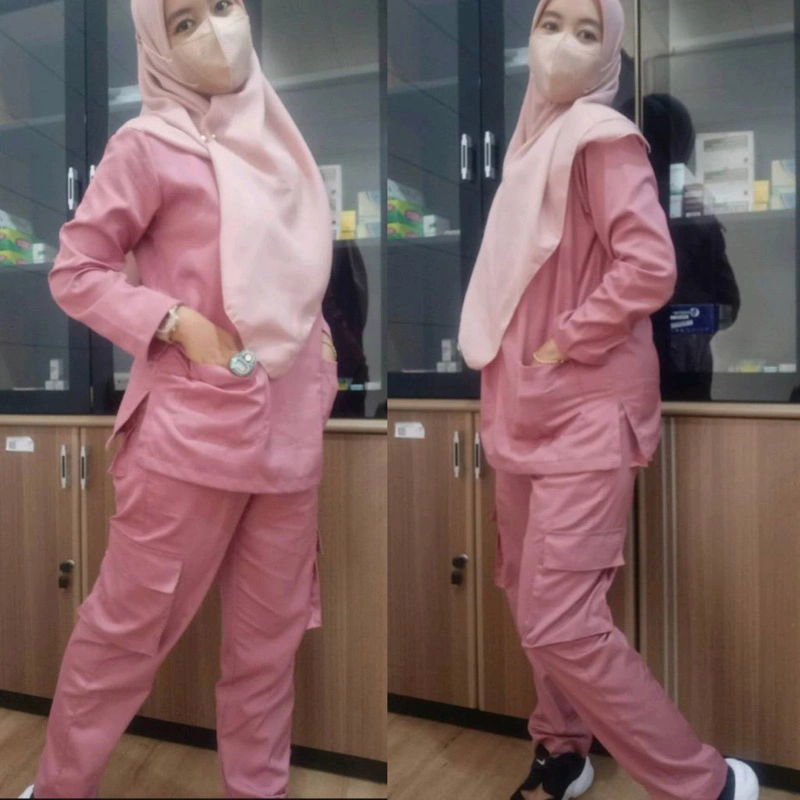 Baju OK / Baju Oka Lengan Panjang Set Celana Cargo