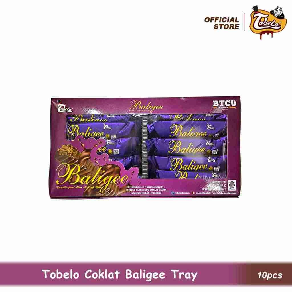 Tobelo Baligee Tray 10x20gram isi 10 Pcs Snack Coklat Batangan Halal BPOM