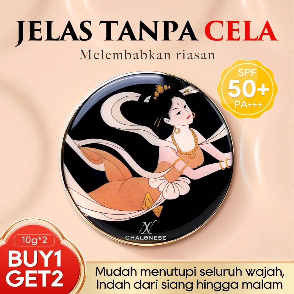 [CHALONESE] FREE REFILL CUSHION HIGH COVERAGE SPF50 PA++++ Membuat Makeup Lebih Tahan Lama dan Terlihat Flawless
