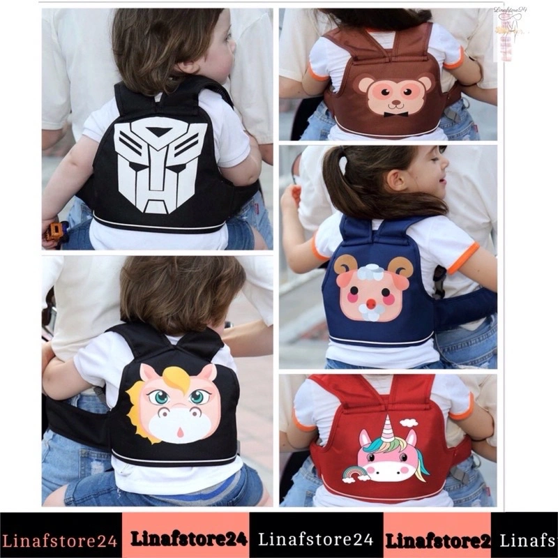Sabuk Bonceng Anak / Sabuk Boncengan Anak Di  Motor / Sabuk Pengaman Di Motor / Karakter Super Hero