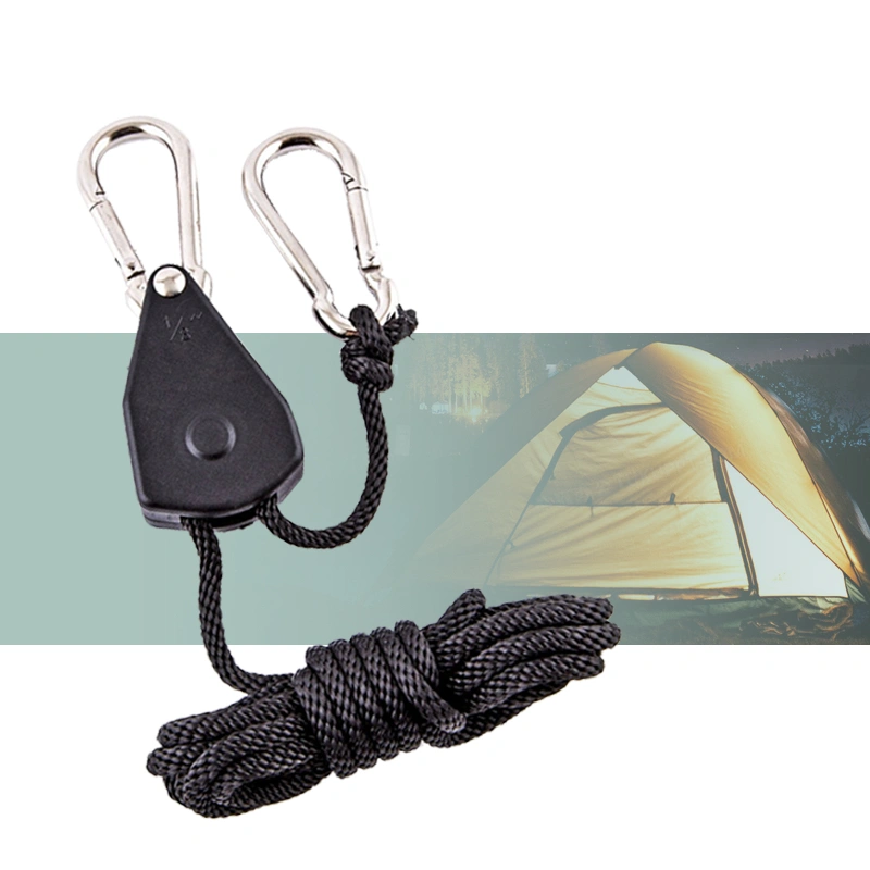 Tebing Climbing Rope Tali Paracord Panjat Katrol Tali Guyline Stopper Buckle Carabiner