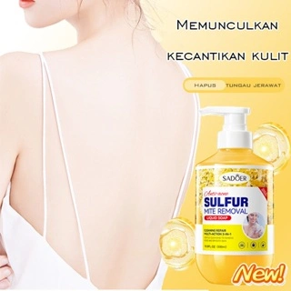 Sabun mandi belerang untuk membersihkan dan mengontrol minyak serta menghilangkan tungau secara