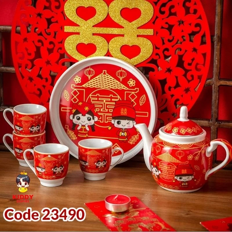 (KIDDY) TEA SET WEDDING / TEAPAI SET / WEDDING TEA SET / SHANJIT TEAPAI