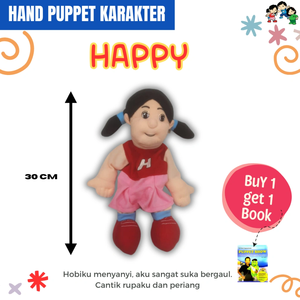 Happy Holy Kids-Boneka Tangan Karakter Happy-Hand Puppet