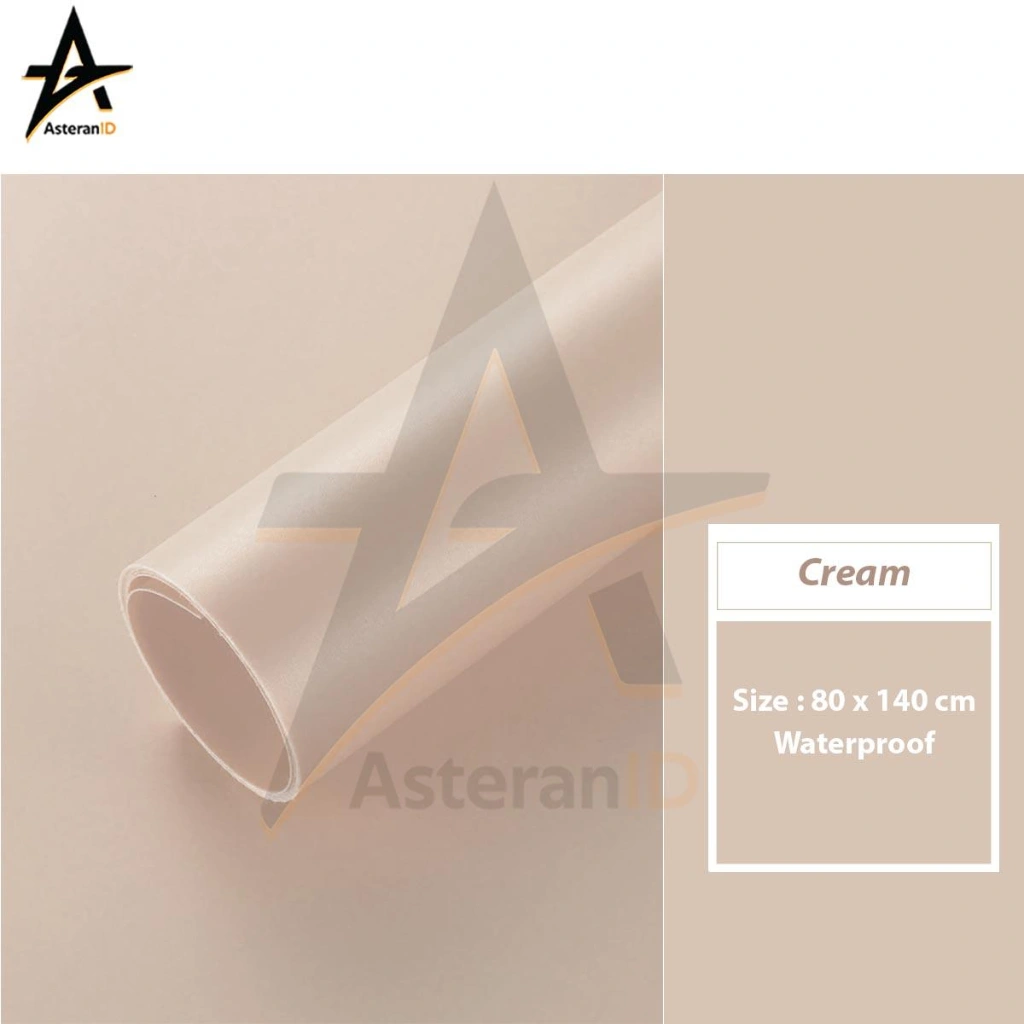 Background Foto Warna Cream Ukuran 80x140cm