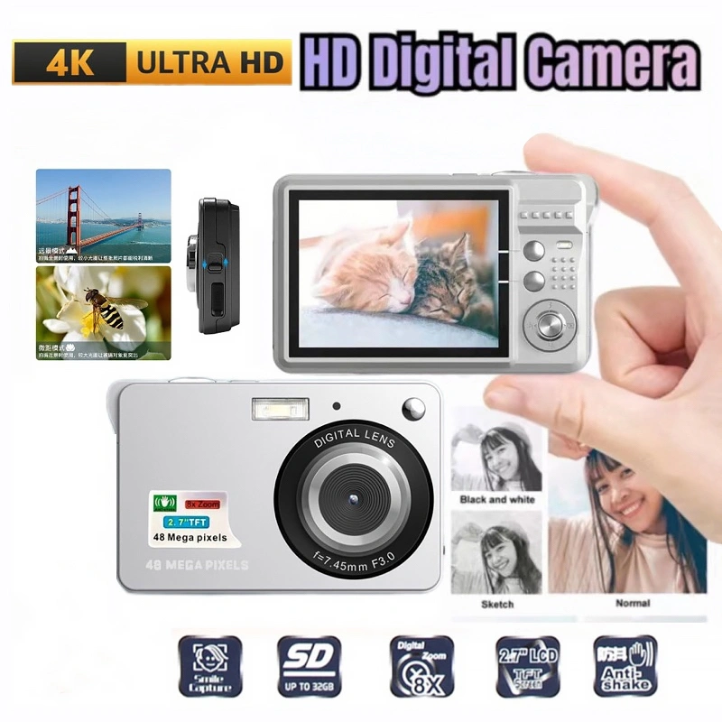 CAM digicam 8X Kamera digital 1080P 48MP kamera murah digital camera mini kamera