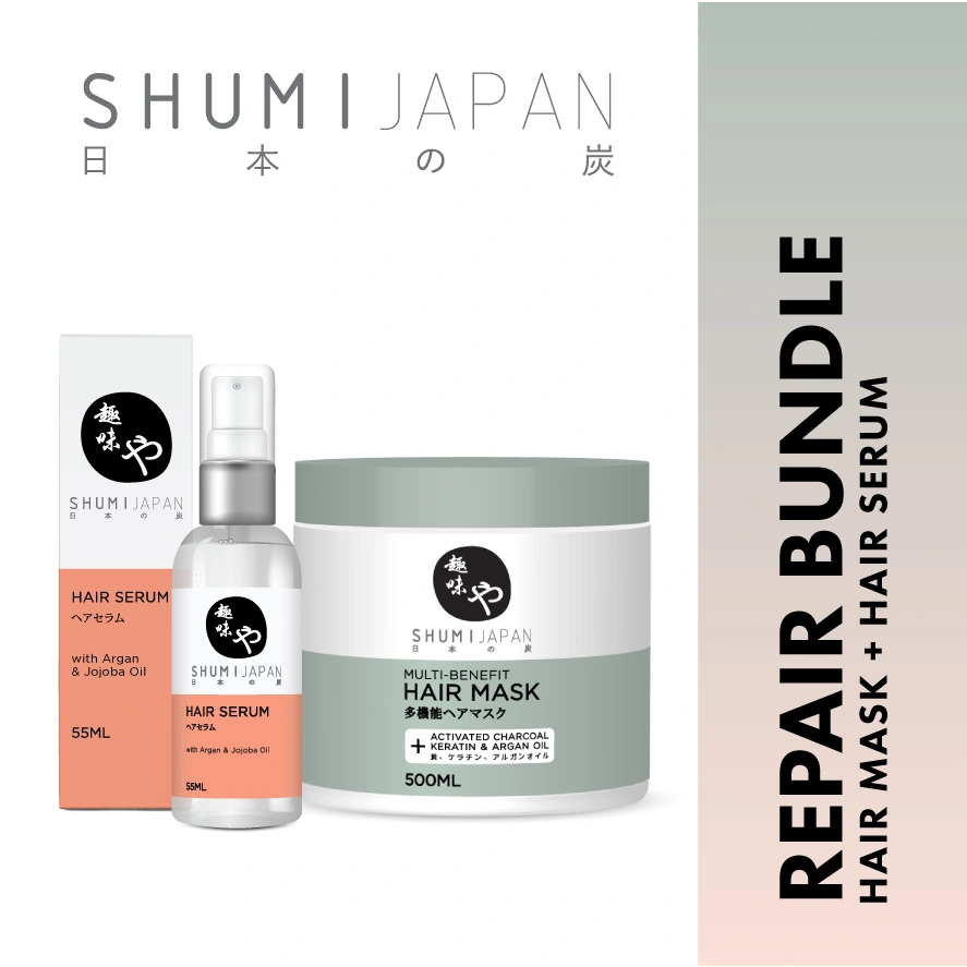 [BPOM] PAKET ANTI RAMBUT RUSAK! SHUMI Japan Hair Serum + Hair Mask / Treatment / Haircare / Masker Rambut