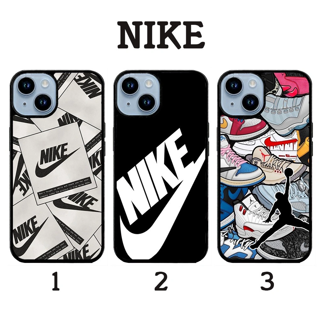 Nike - Softcase Glossy (BERGARANSI) Iphone samsung xiaomi redmi oppo vivo realme (Case Casing hp)