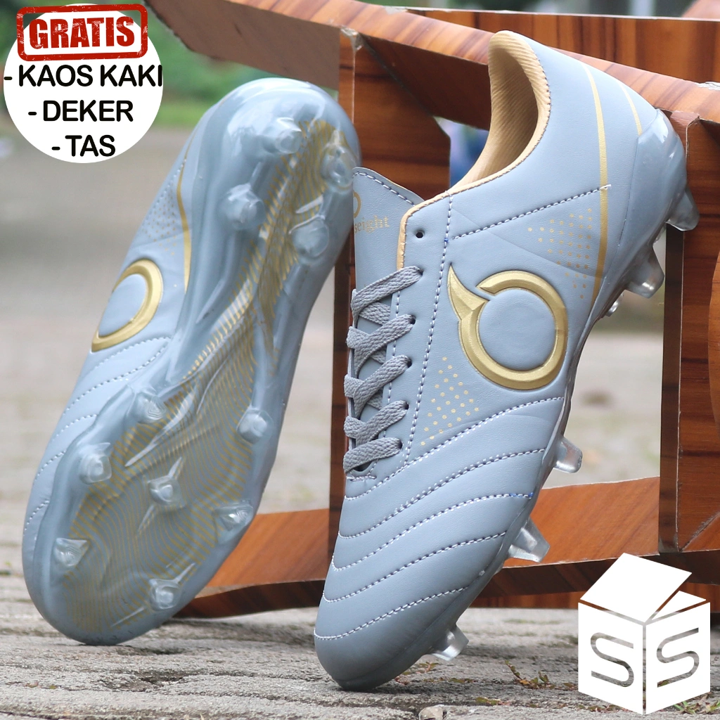 Sepatu Bola Ortuseight Forte Grade Ori Made In Indo Black-Grey