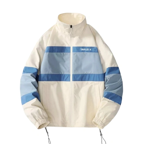 Triplee_ a - JAKET HIP HOP VARSITY POLYESTER Jacket Motor Pria Waterproof Anti Angin Jaket Parka Pria Wanita Taslan Jaket kasual Pria Terbaru Ori Murah Original Premium New Model Parasut Pria Hoodie Parasit Distro Unisex Cagoule Pria Jaket simple Jaket