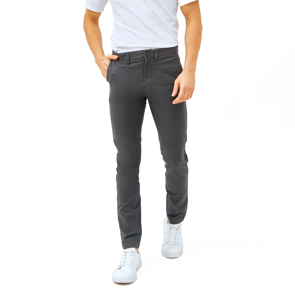 Cottonology Celana Chino Pria Abu