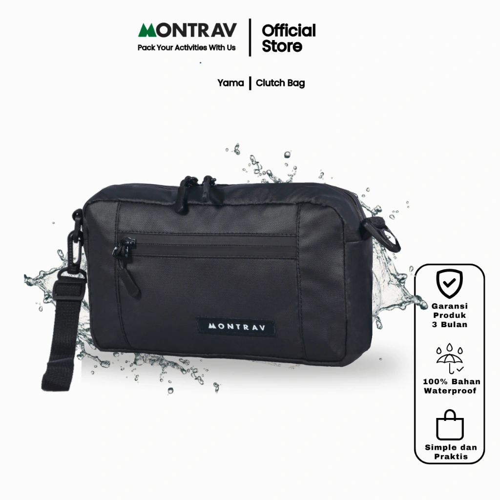MONTRAV Hand bag pria - Tas Selempang - Clutch bag Yama