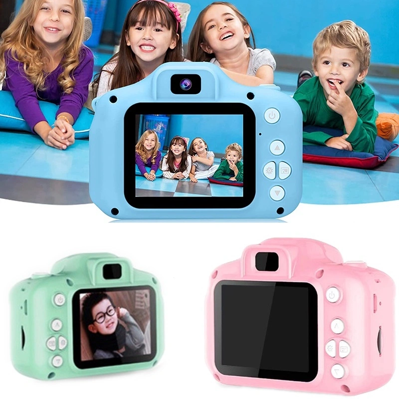 LEE mainan kamera anak Kamera Digital Mini Anak | DSLR Mainan Foto Video| Kids Action Camera Digital USB 2.0 IPS 1300W piksel