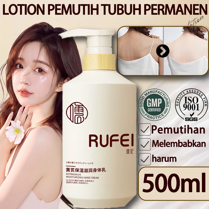 Losion Tubuh Pemutih Permanen/Lotion Tubuh Pelembab 500Ml/Lotion Tubuh Pelembab Pemutih dan Pencerah