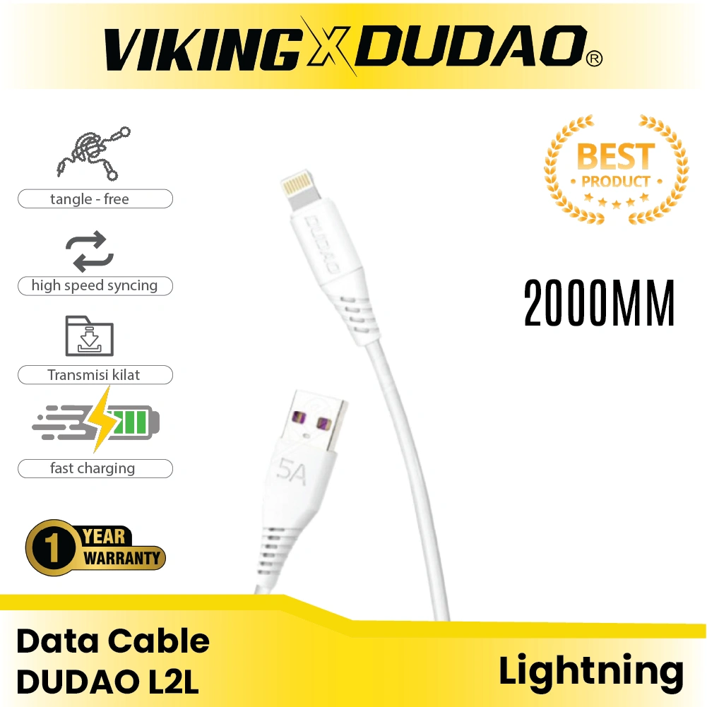 VIKING x DUDAO Kabel Data L2T Type C - L2L Lightning - L2M Micro USB