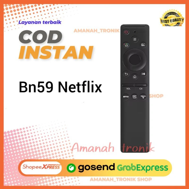 Remote Remot TV Samsung smart Netflix android Tanpa setting led lcd kualitas original