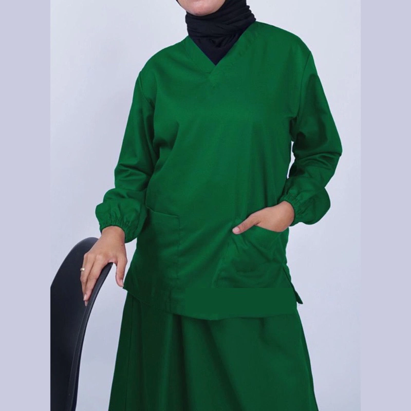 Baju Ok Rok Oka Lengan Panjang Karet