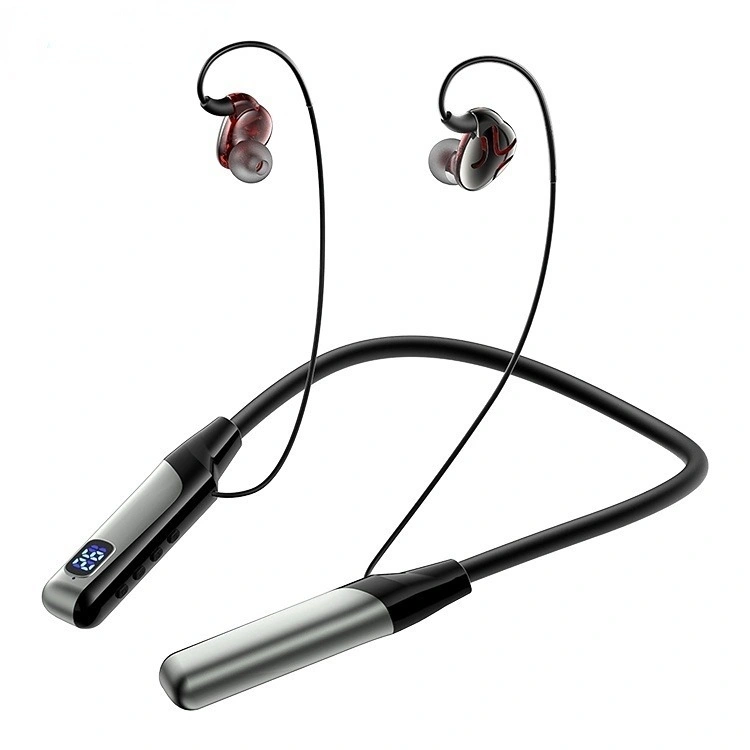 Bluetooth Earphones Wireless Headphones Neckband Neck-hanging TWS Earbuds Wireless Blutooth Headset with Mic Mendukung SD