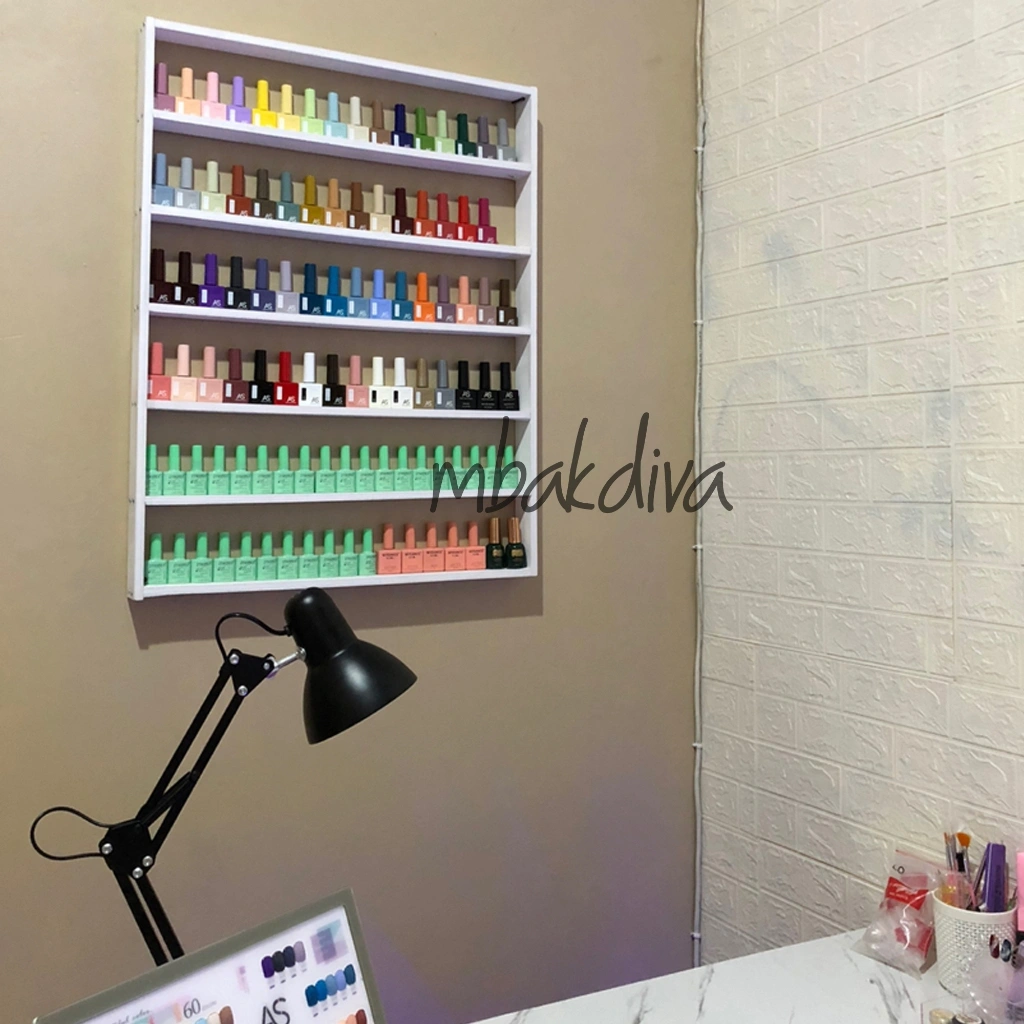 Rak Kutek Dinding Minimalis Tempat Kutek, Kosmetik Lego Vapor Gantung Tempat mainan anak 6 susun