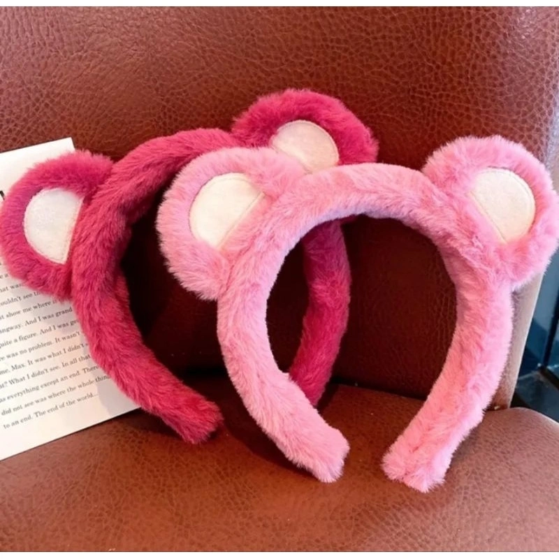 Bando Lotso Bulu Super Lembut model kuping Lotso