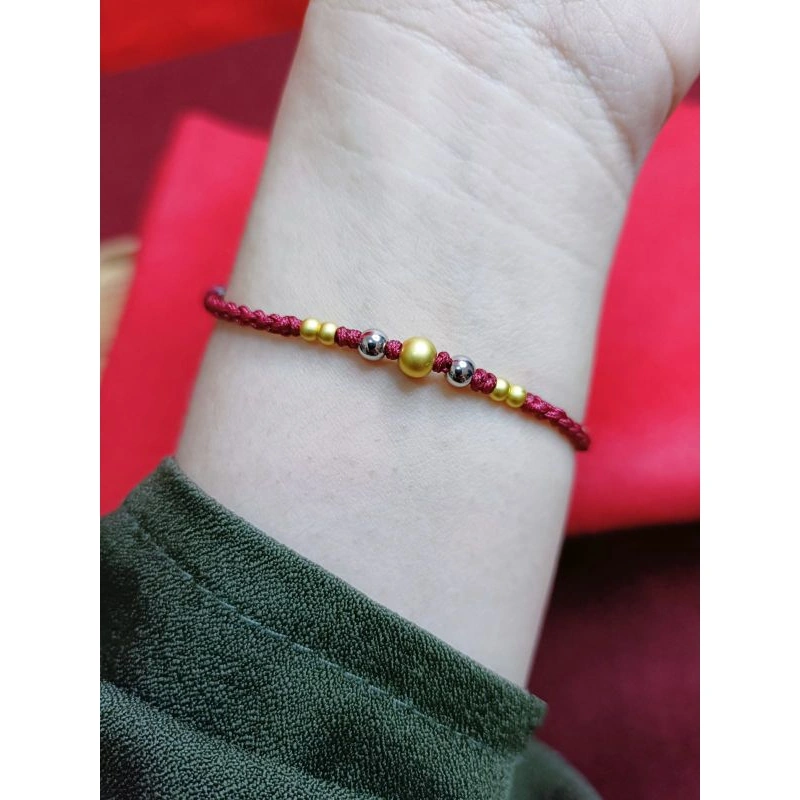 Gelang Tangan Wanita Bola Anti karat Tahan air Simpul 4 Tali FKR