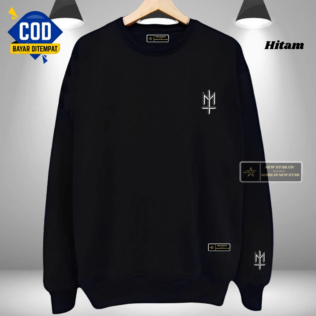 Sweater Crewneck Pria Distro Crenek MATERNAL DISASTER Unisex Cewek Cowok Jumbo Original Kekinian Switer Sweeter Terbaru 2024