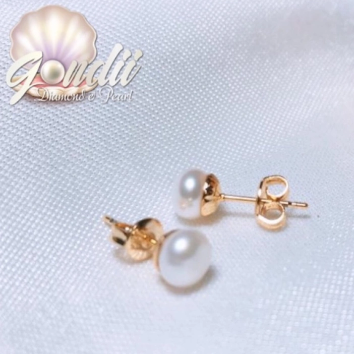 Giwang Mutiara-Anting Mutiara Kecil-Anting Minimalis Sederhana