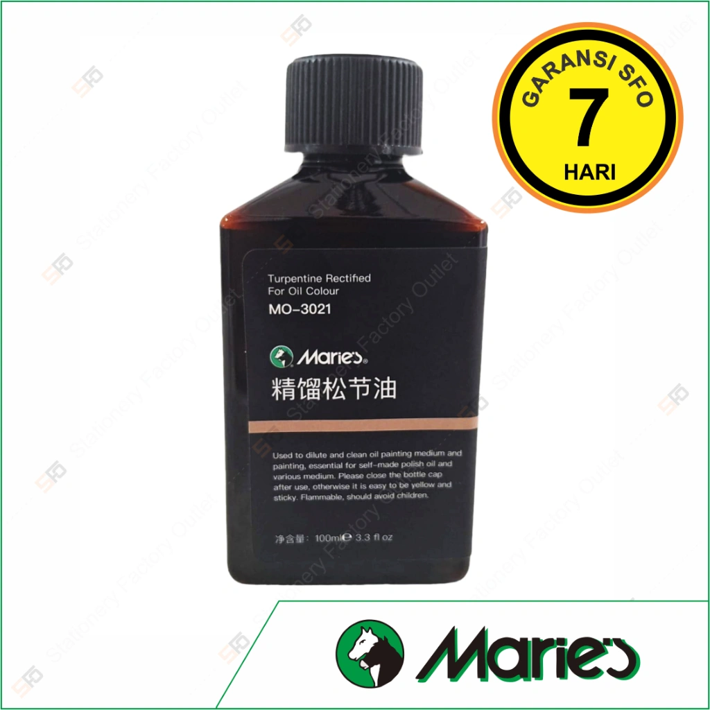 Binder Pengencer Cat Minyak Maries 100ml - Turpentine Rectified For Oil Colour MO-3021