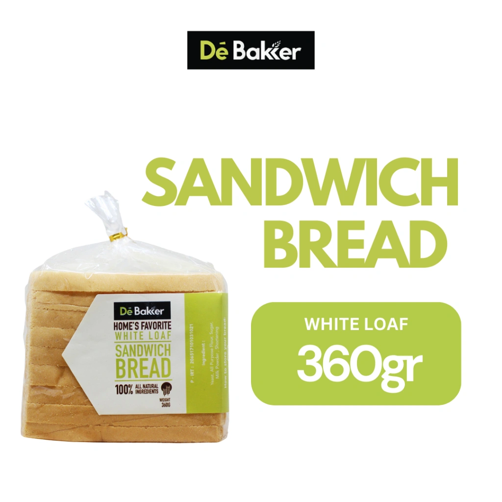 Debakker Bakery White Sandwich Roti Sandwich - Healthy Food - Diet Snack - Vegan Friendly - Bread Roti