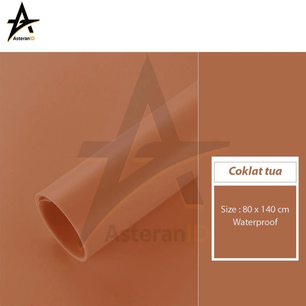 Background Foto Warna Coklat Ukuran 80x140cm