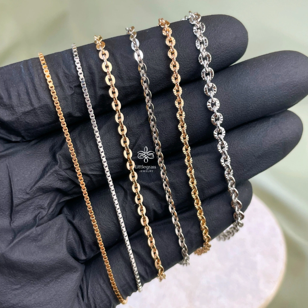 Gelang Rantai Fashion Gold Plated Jewelry Anti Karat