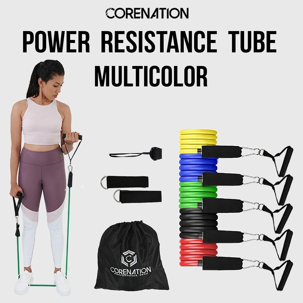 CoreNation Active Alat Fitness Gym Latex Resistance Power Tubes