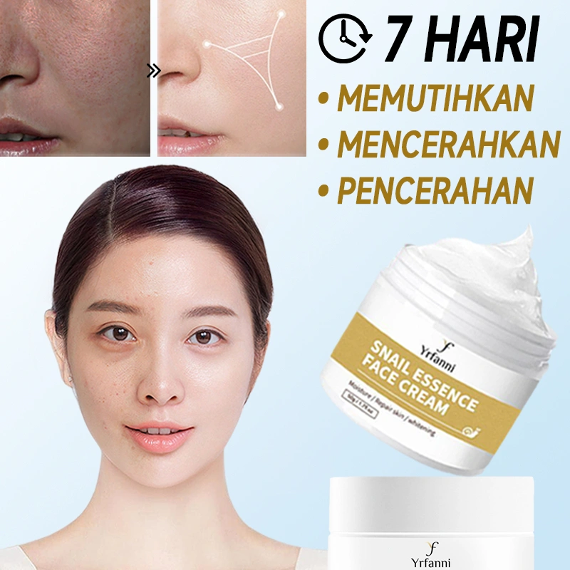Krim wajah Cream pemutih muka Krim Ekstrak Siput Pemutih Wajah Cream pemutih glowing