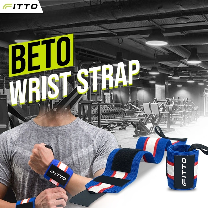 FITTO BETO Wrist Wrap Support Pergelangan Weight Fitness 3 Color