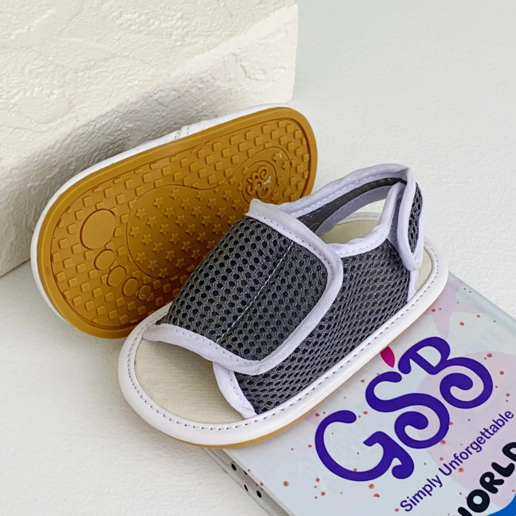 Sandal Bayi JALA Laki Laki Perempuan 0 6 12 Bulan Sepatu Bayi Laki Laki Perempuan 1 Tahun S05 ABU