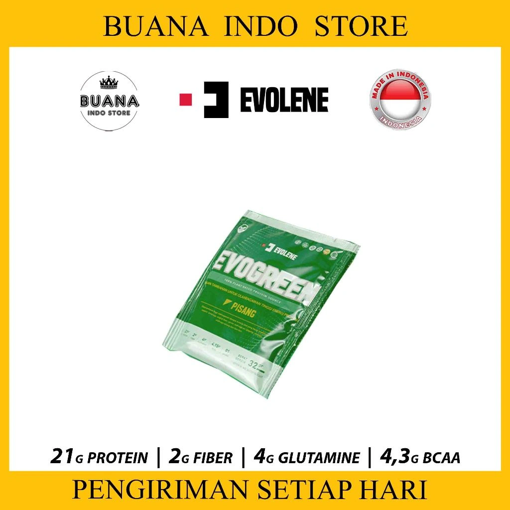 Evolene Evogreen 1 Sachet | Evo Green 100% Vegan Plant Based Protein