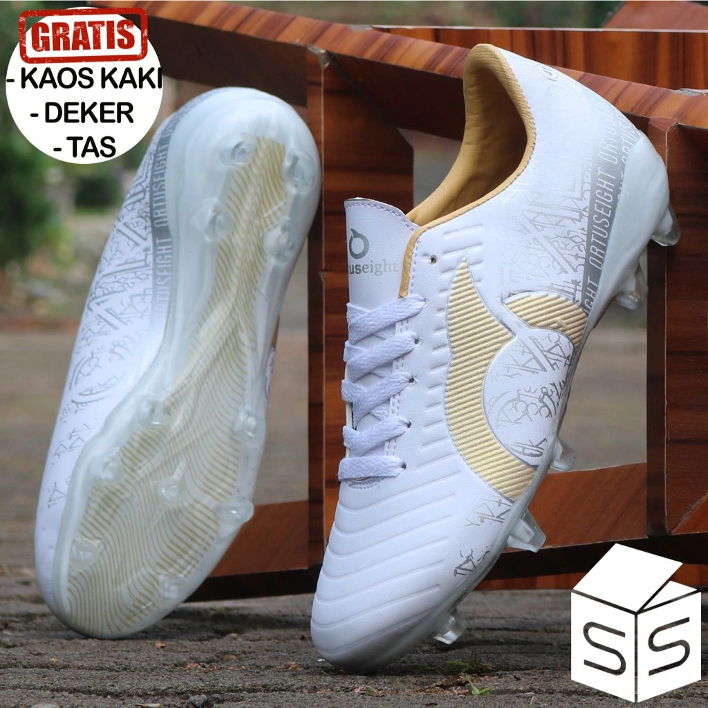 Sepatu Bola Catalyst Grade Ori Made In Indo - Silver-White-Grey-Black