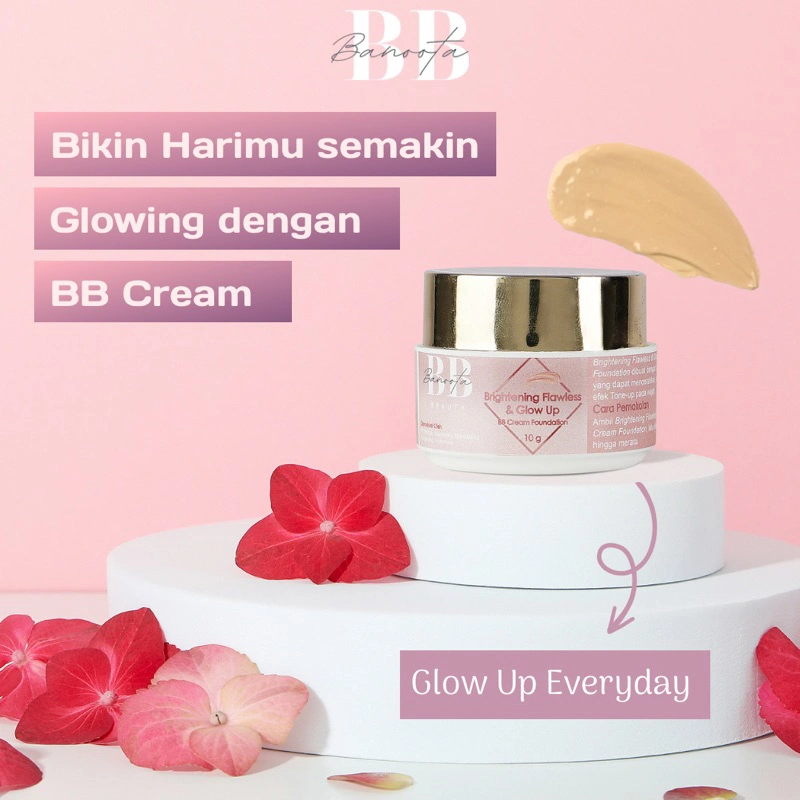 BB Glow Cream Brightening with spf Flawless & Glow up BB Glow foundation (BPOM)