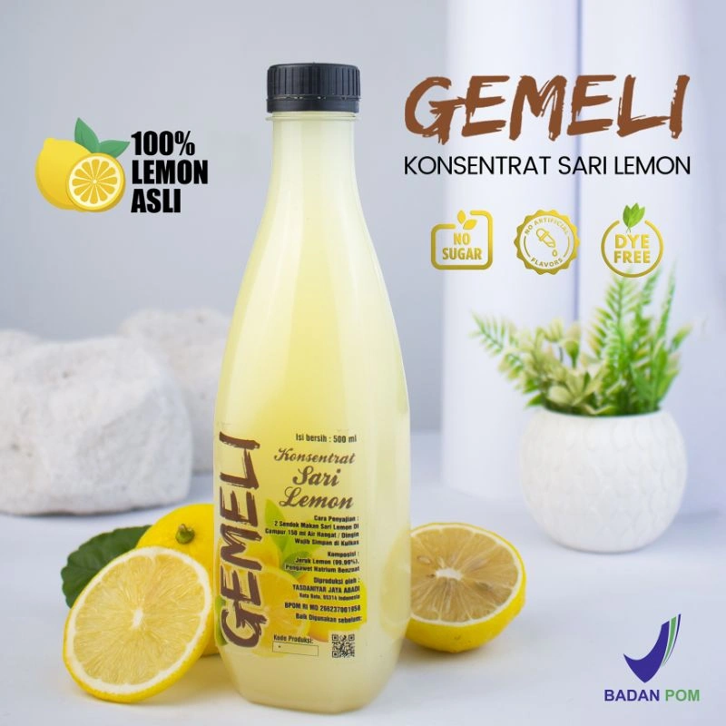 Sari Lemon Gemeli Original 500ml Air Lemon Murni