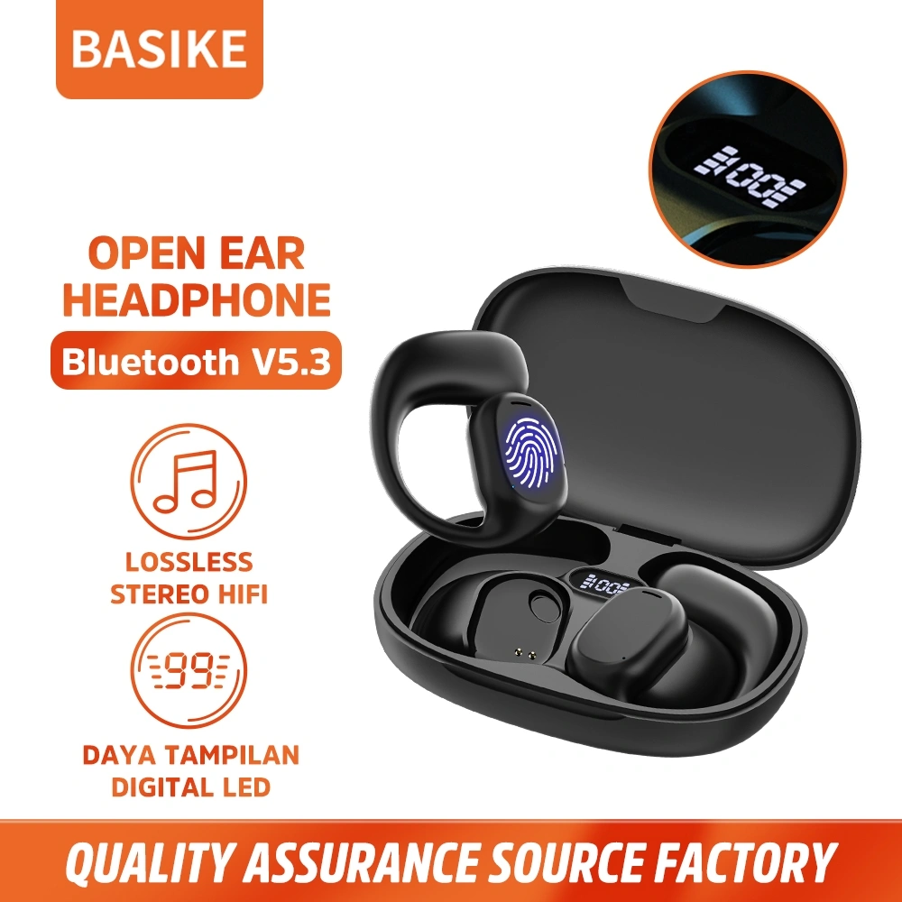 BASIKE Headset Gaming Bluetooth 5.3 Musik HIFI Over Ear Sport for Oppo Vivo Xiaomi Samsung iPhone