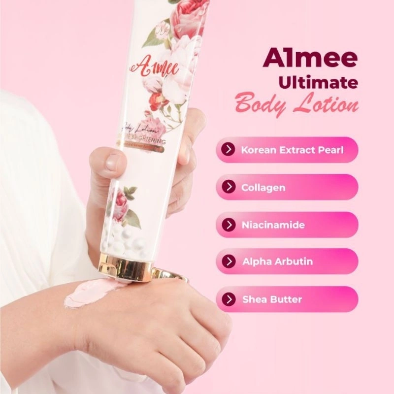 Aimee Ultimate Brigtening Body Lotion with Niacinamide Collagen Pemutih Kulit Badan