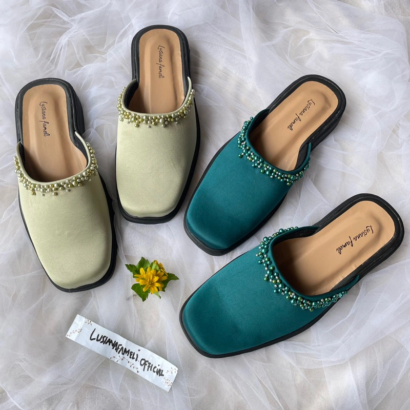 Fawaz | sepatu selop pria pesta sepatu bustong pengantin wedding shoes  gratis custom warna sepatu couple pria dan wanita sepatu payet nikahan heels kondangan sandal pesta wisuda