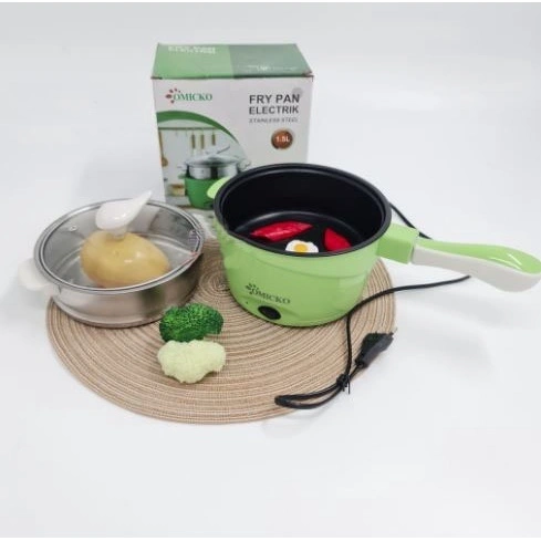 Panci Listrik Panci Masak Kukus Mug Elektrik Serbaguna Anti Lengket Elektrik Cooker Multifungsi